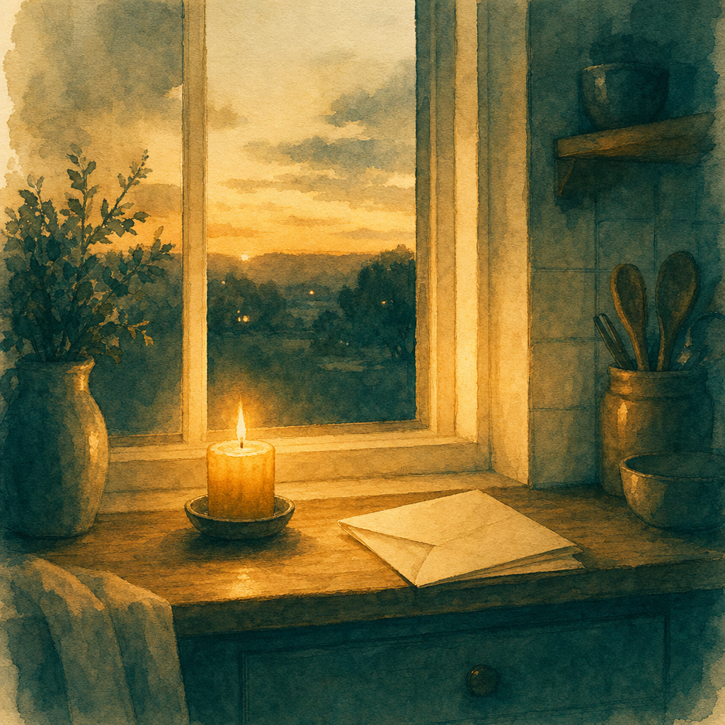 Solenari Care — a candle on the windowsill
